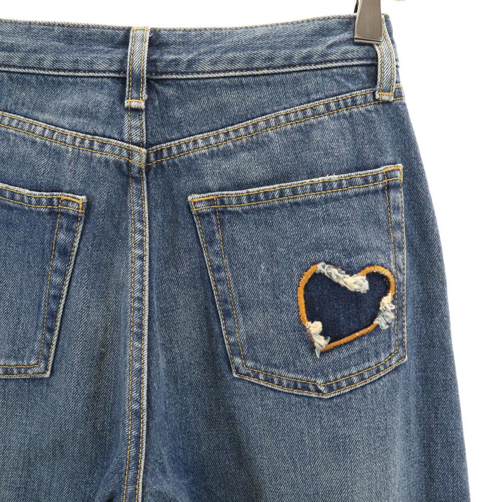 Saint Laurent Fabricat în Italia Pantaloni denim conici W24 Jeans cu nasturi Femei Folosit