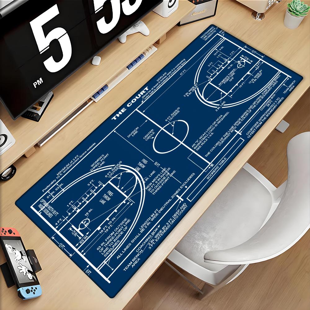Basketball Court Mouse Pad Large Computer Office Game Table Mats Xxl Rubber AntiSlip Gaming Keyboard Mousepads Long Desk Pads