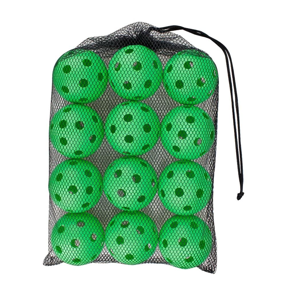 6x Pickleball Balls Outdoor Courts High Visibility Colors 40 Holes Pickle Balls Tournament Play Sporting Goods