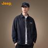 JEEP Men's Relaxed Fit Denim Long-Sleeve Shirt Jacket