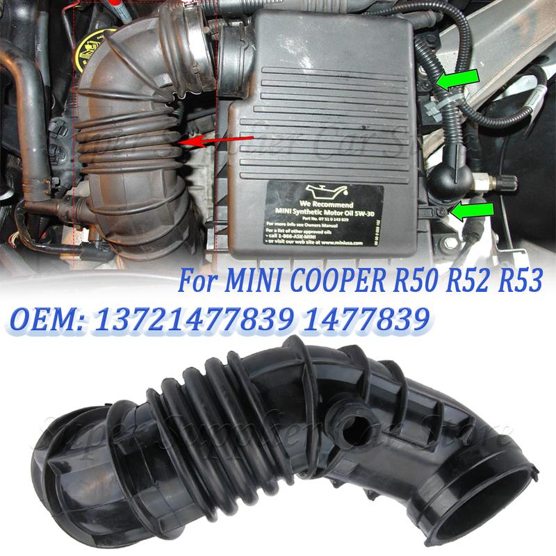 Intake Hose Engine Air Filter Housing Hose to Throttle Housing For BMW MINI Cooper Air Filter Hose 13721477839 1477839