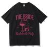 The Bride Club 2026 Bachelorette Party TShirt Cocktail Graphic Bridal Shower Tee EngageUnisext Party Top for Bride To Be Gifts