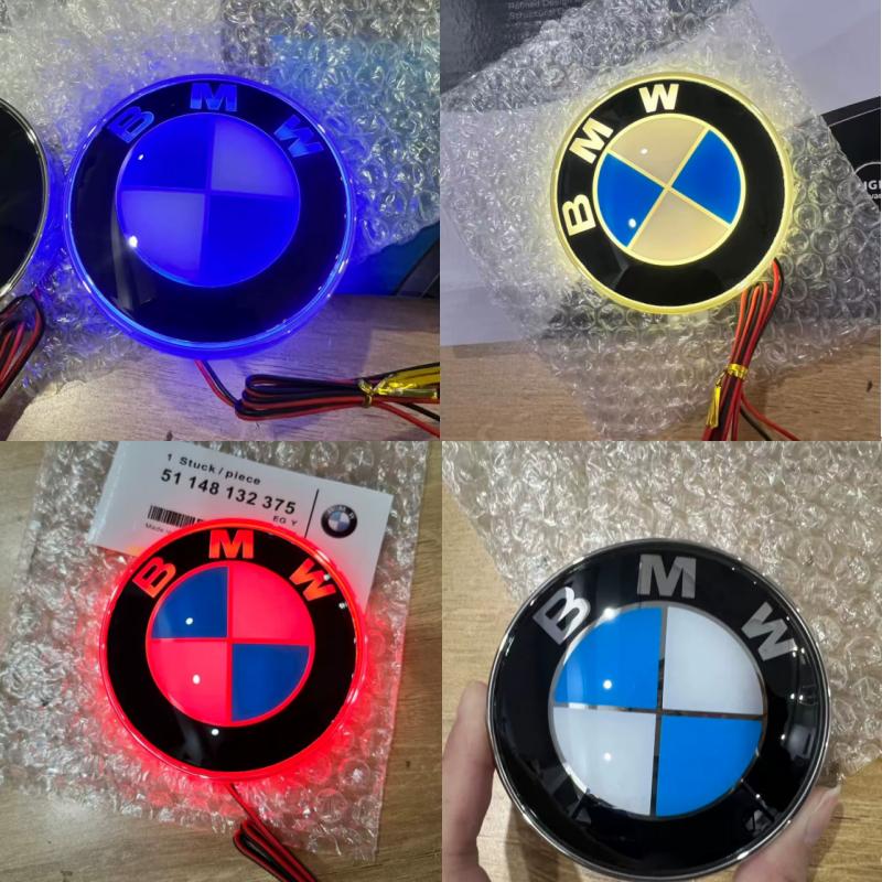 1x 82mm 4D light badge for BMW 3 4 5 6 7 X M Z series badge LED logo light white/red/blue light. d1