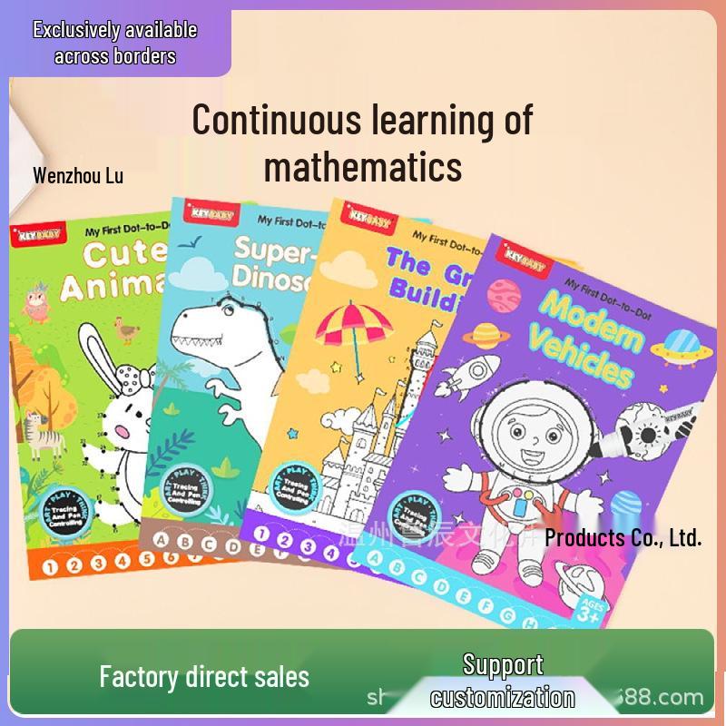 Digital Dot-to-Dot Coloring Book for Children's Early Education and Drawing Skills