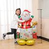 Large Base Christmas Tree Decoration with Santa, Reindeer, and Snowman Balloons for Kindergarten