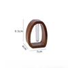 Solid Wood Transparent Glass Hydroponic Flower Vase, Walnut Small Flower Vase, Water-grown Fresh Flowers, Flower Arrangement