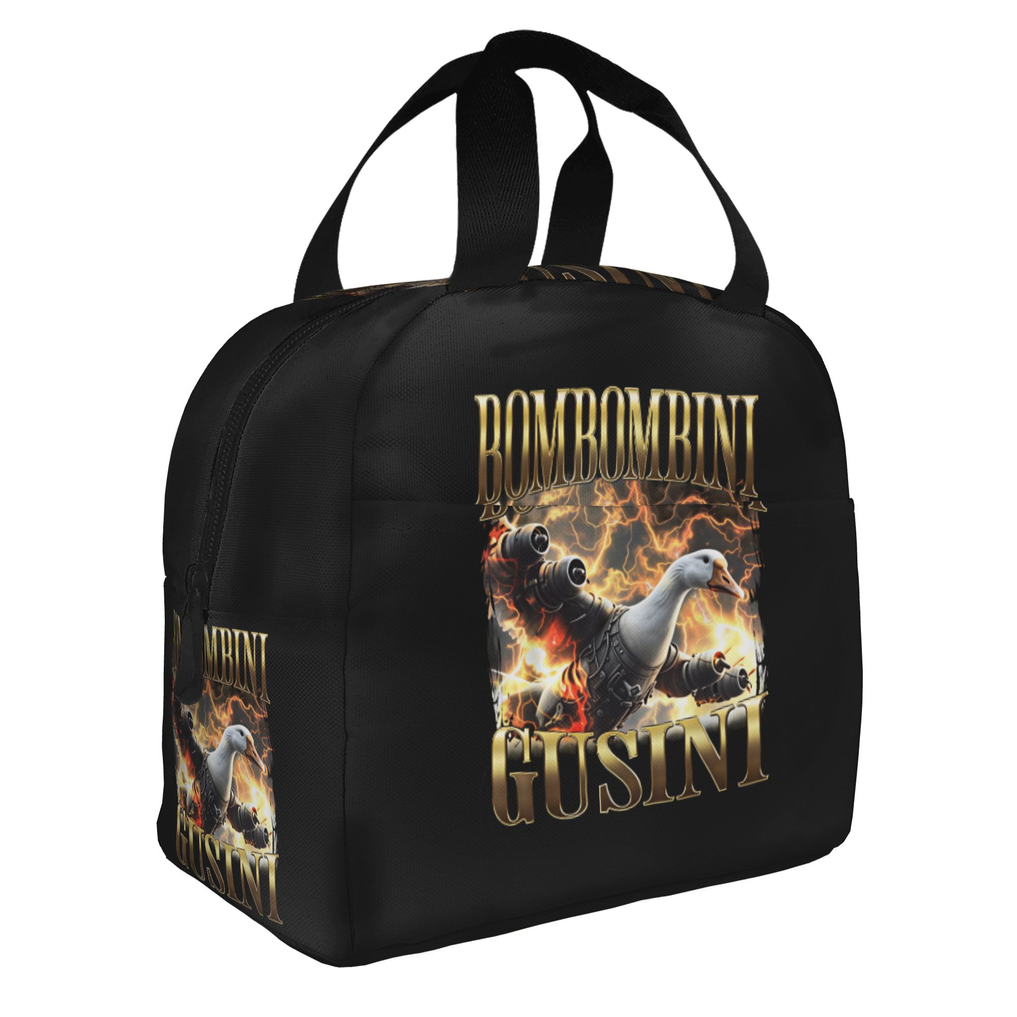 Italian Brainrot BOMBOMBINI GUSINI Lunch Bag Women Funny Meme Cooler Thermal Insulated Lunch Boxes for Adult Office One Size