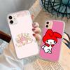 Hülle für Samsung A04 A14 A23 A34 A54 M23 M33 M52 M53 Realme 10 9 C30S C35 C55 VIVO Y02S Y21 Y51 X80 Pro Transparente Hülle LI27 Niedlich My Melody