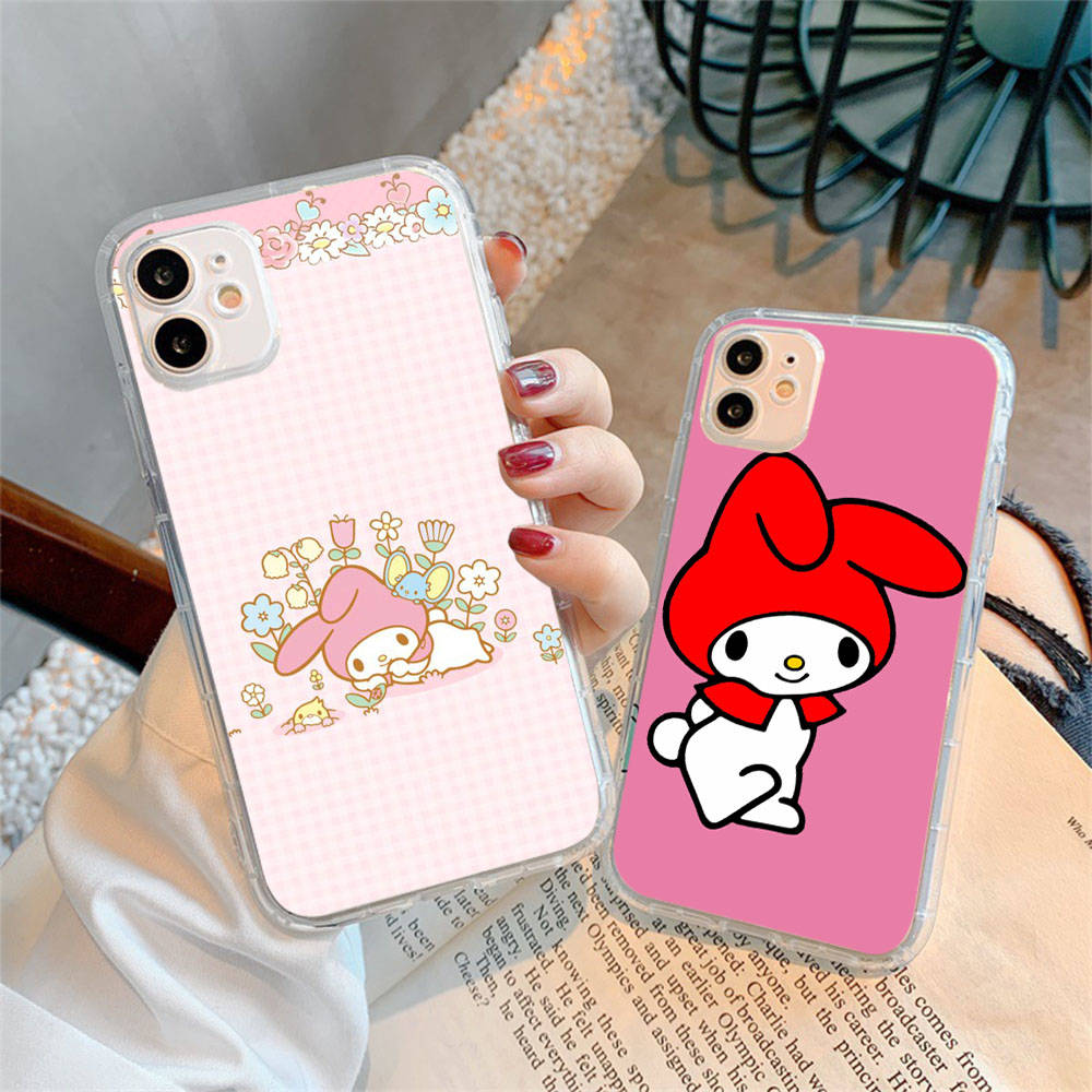 Hülle für Samsung A04 A14 A23 A34 A54 M23 M33 M52 M53 Realme 10 9 C30S C35 C55 VIVO Y02S Y21 Y51 X80 Pro Transparente Hülle LI27 Niedlich My Melody
