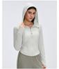 Breathable Mesh Hooded Yoga Jacket - Slim Fit Running & Training Sportswear
