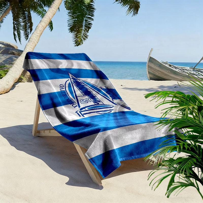 Deportivo Alaves Aufdruck Strandtuch, Großes Weiches Schnelltrocknendes Handtuch für Strand Camping Schwimmen