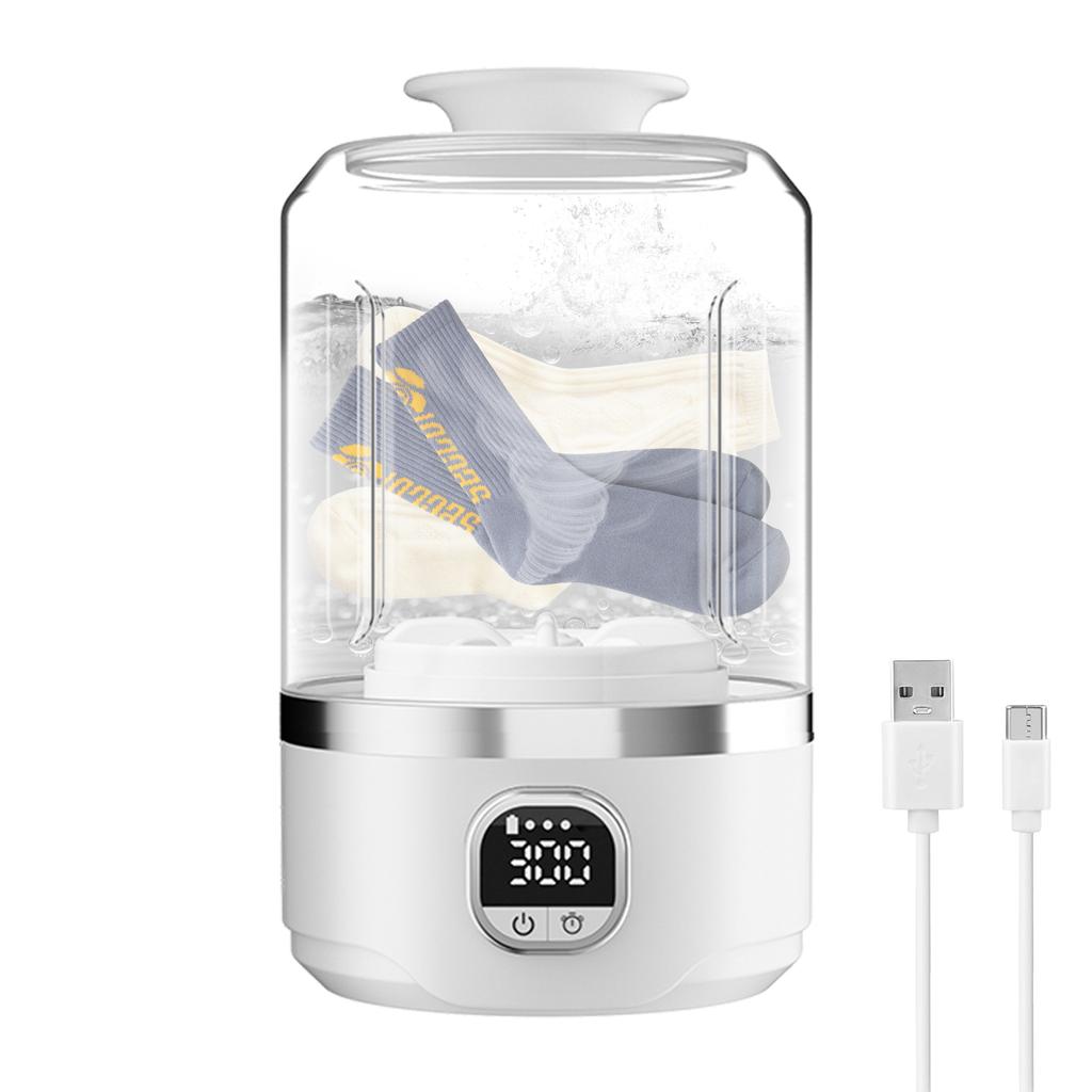 4000mAh Portable Automatic mini Washing Machine For Business Travel Home Outdoor Camping Laundry of Underwear Socks