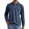 Men'S Knitted Shirt Street Casual And Fashionable Long Sleeved Top