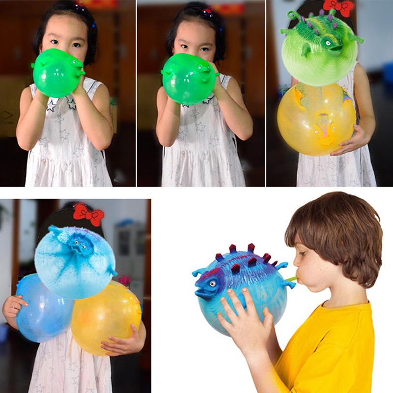 

1Pc Dinosaur Toy Antistress Inflatable Animal Toy Squeeze Soft Ball Balloon Toy