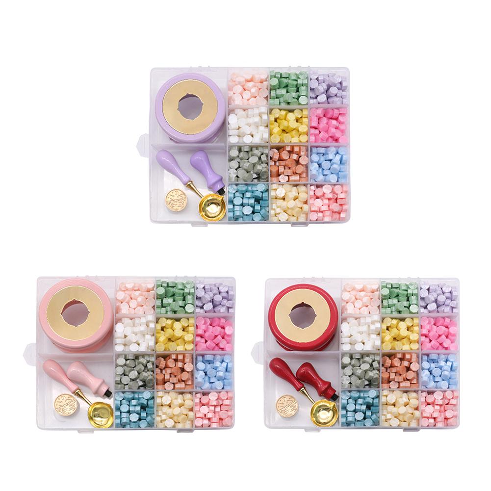 Creative Seal Stamp Set Removable Handle Exquisite Fire Paint Seal Set DIY Manual Account Crafts Supplies for Glass Plastic Art