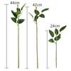 10Pcs Home Decor Flowers Stick Rod with Artificial Leaves Rose Flowers Head Decoration