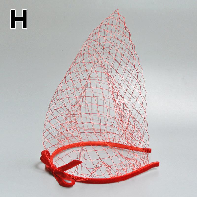 1PC Retro Veil Headband Bridal Headpiece Birdcage Fascinator Mesh Netted Headwear