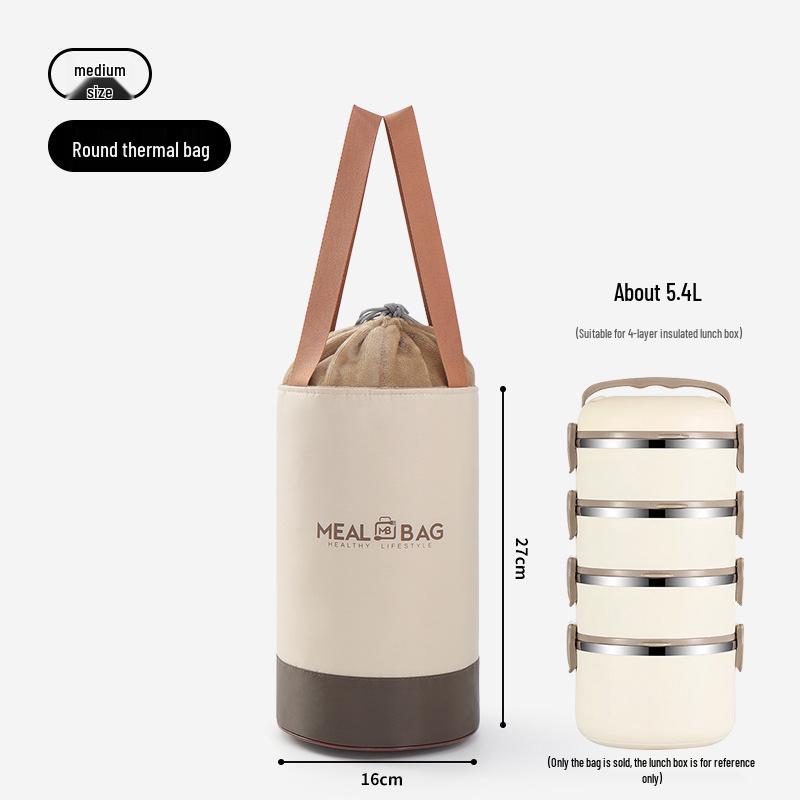 Insulated Waterproof Lunch Bag for Office Workers and Students