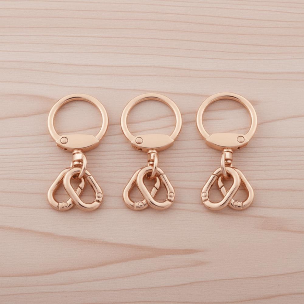 3pcs Rotating Trigger Spring Ring Hook Rings Multifunctional Lobster Claw Clasp  Lanyard Making