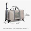 Upgraded Single-Compartment Pet Trolley Bag for Cats Dogs Foldable Portable Large-Capacity Ventilated Carrying Bag for Pets