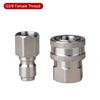 2Pcs/Set Stainless 3/8" 1/4" Quick Connector & Plug With NPT3/8 NPT1/4 Male Female Fitting Thread High Pressure Washer Accessories
