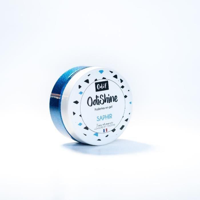 Odif Odishine Glitter Gel (70ml) - Odishin Color chart:Sapphire - White - Adult