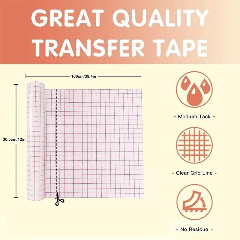 Four-colour Self-adhesive Transparent Pvc, Transfer Tape, Positioning Transfer Film, Vinyl, Craft Decals, Signs, Window Stickers