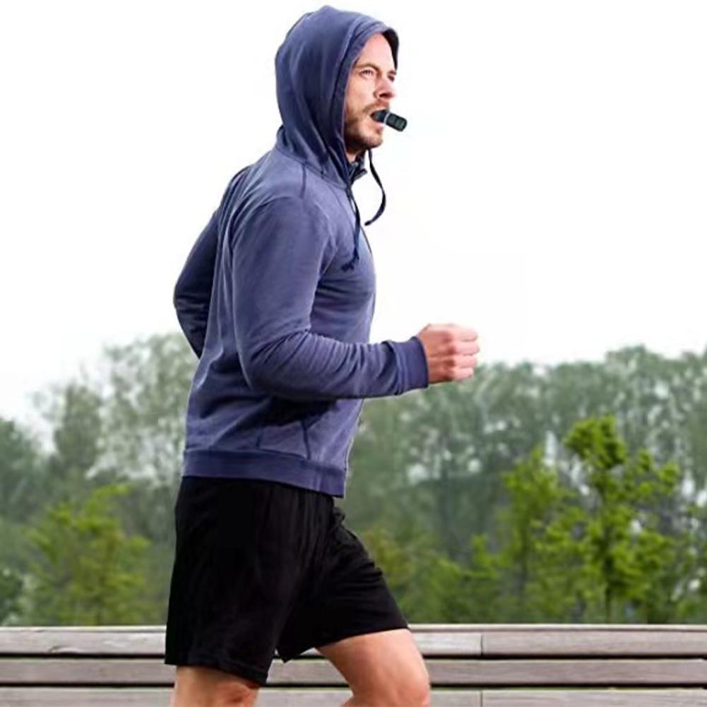 Fitness Trainer Lung Training Equipment Silicone Breathing Mouthpiece Respirator for Household Health Care Exercise Training