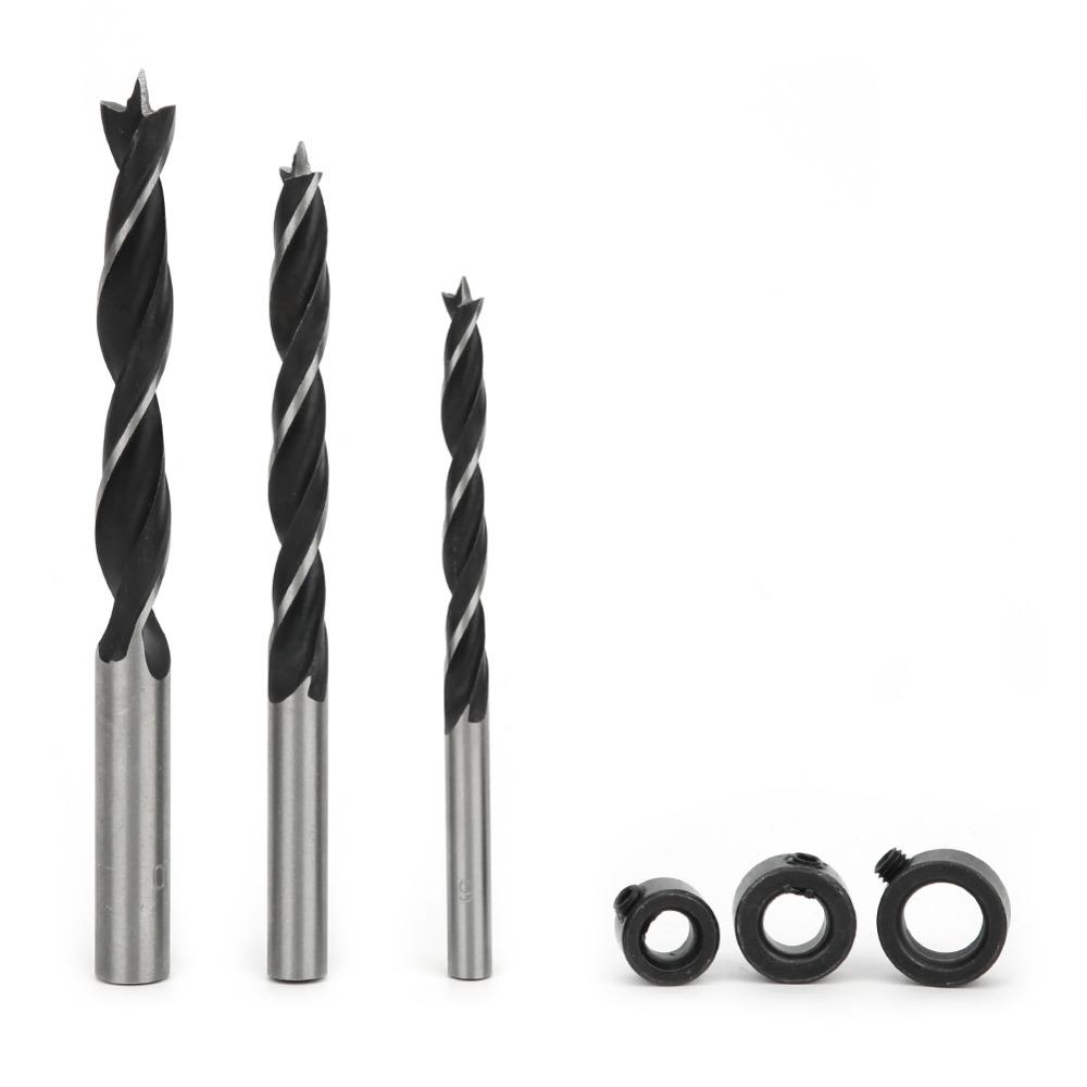 8pcs Straight Hole Puncher Doweling Jig Handheld Woodworking Jig Kit Drill Guide Tool DIY Tool