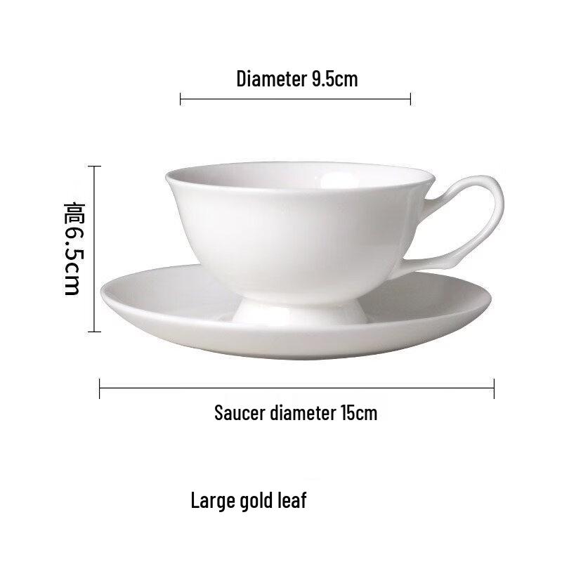 Ceramic Coffee Cup and Saucer Set
