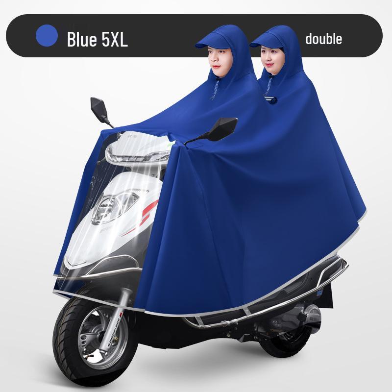 Unisex Electric Car Raincoat: Long, Full-Body, Extra Thick, Waterproof Poncho for Motorcycle Use