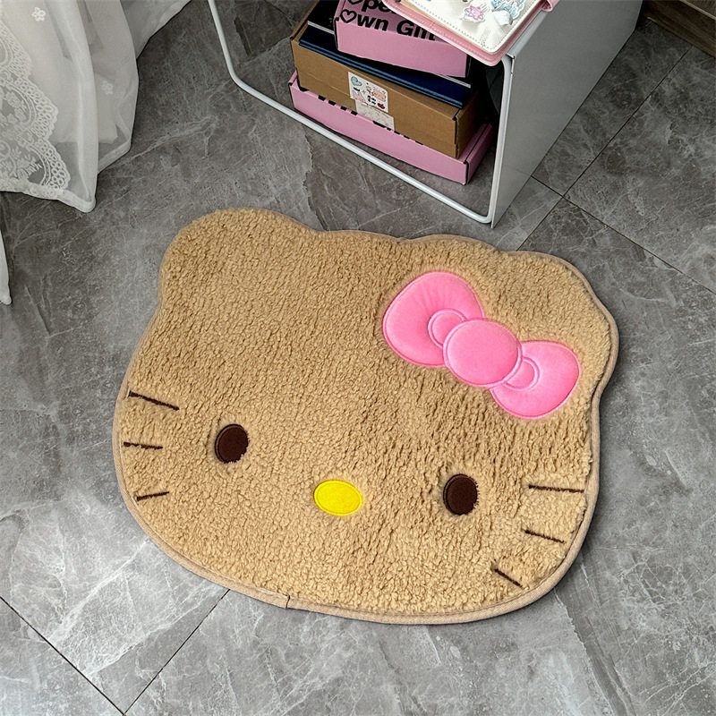 

Hello Kitty Car Floor Mats for Girls, High-Quality Interior Decoration Items, Universal Carpet for Driver and Passenger Seats, Stain-Resistant Yellow Leather Kitty Foot Pad [50*60cm]