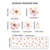 Floral Plants Flowers Wall Stickers for Living Rooms, Background Wall Decoration, Self-adhesive Vinyl Sticker, Girls Bedroom