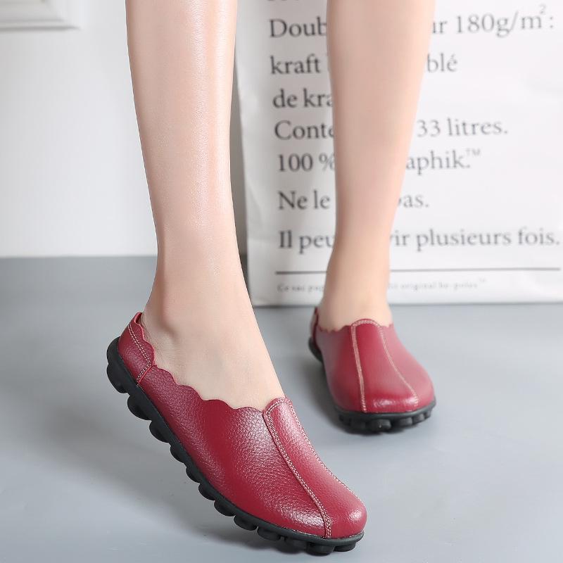 Summer Flat Shoes Genuine Leather Slippers Vintage Slides Outdoor Casual Sandals Flats Women Fashion