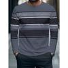 Color Blocking Design Men's Long Sleeve T-Shirt Fashion Autumn Casual