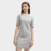 New FILA ORIGINALE Short Sleeved Dress Women's Medium Heather Gray F51W529301F-MG