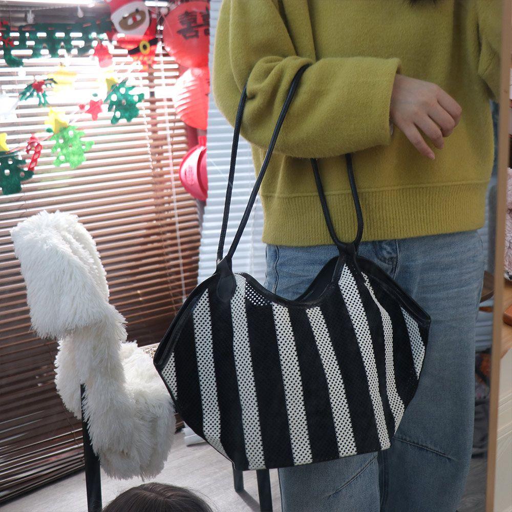 Oversize Straw Beach Bag Large Capacity Basket Shopper Bag Storage Shopping Bag  Women