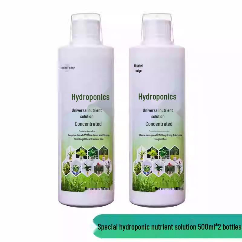 Hydroponic Nutrient Fertilizer for Indoor Green Plants, Lucky Bamboo, Money Trees, Flowers, and Vegetables In Potted Soil.