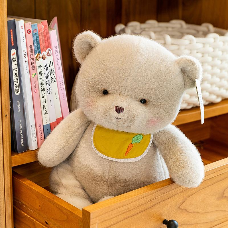 Cartoon Niedliche Plüschtiere für Kinder Tröstendes Braunes Hundekissen Büro Weißes Kaninchen Ornamente Geburtstagsgeschenk