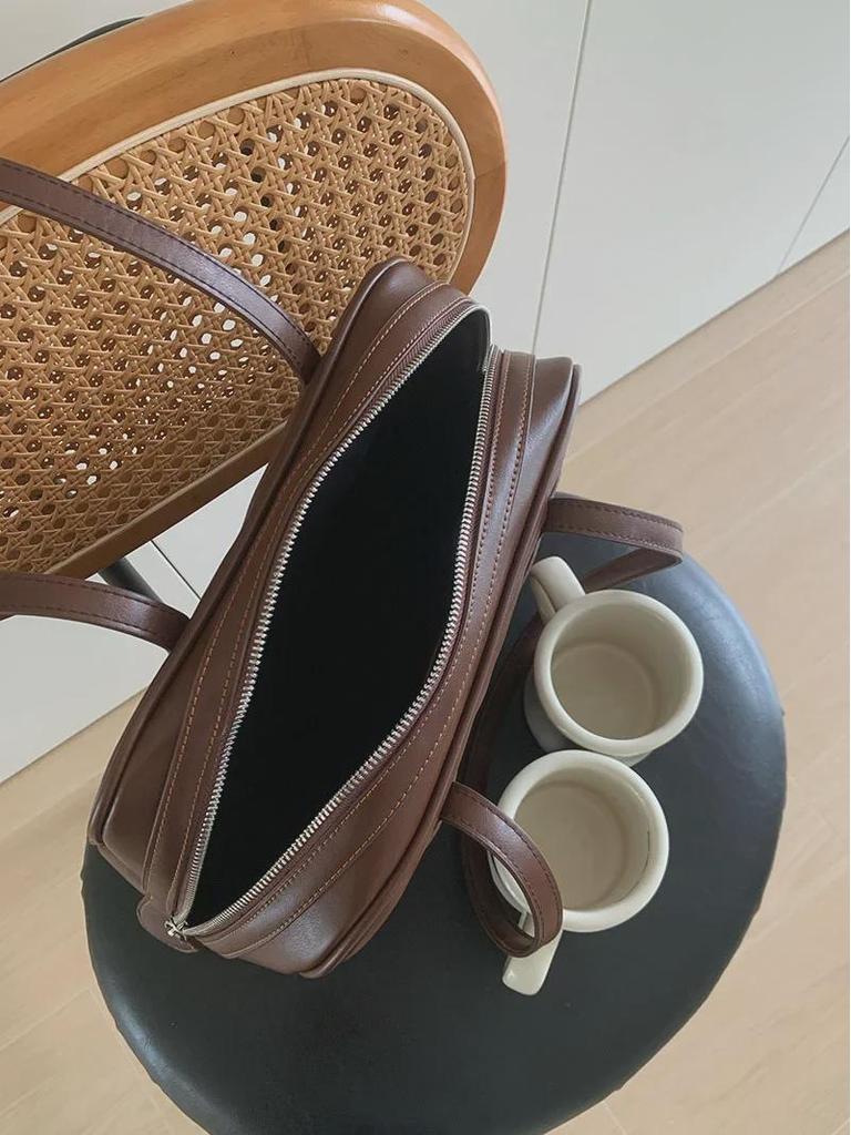 Korean Retro 2025 Women's Commuting Large Capacity Tote Bag