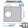 Silicone Sink Protectors Hollow Sink Mat Non-slip Heat Insulation Table Mat Dish Rack Desk Protect Sink Grid Mats Kitchen Tool