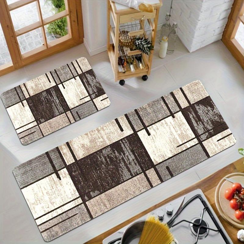 Geometric Abstract Πατάκι Κουζίνας Μαλακό Παχύ Πατάκι Κουζίνας Αδιάβροχο, αντιολισθητικό, αντιολισθητικό χαλί πατάκι δαπέδου