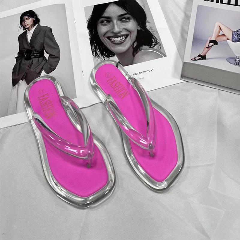 Nuevas Chanclas Planas de Suela Suave para Mujer, Moda de Verano 2023, Zapatos de Playa
