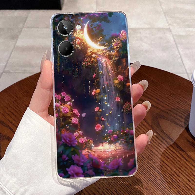 For Realme 9i 5G RMX3612 Case For Realme 10T 5G Back Cover Clear TPU Luxury Cute Love Rabbit Cartoon Funny Silicone Soft Casing