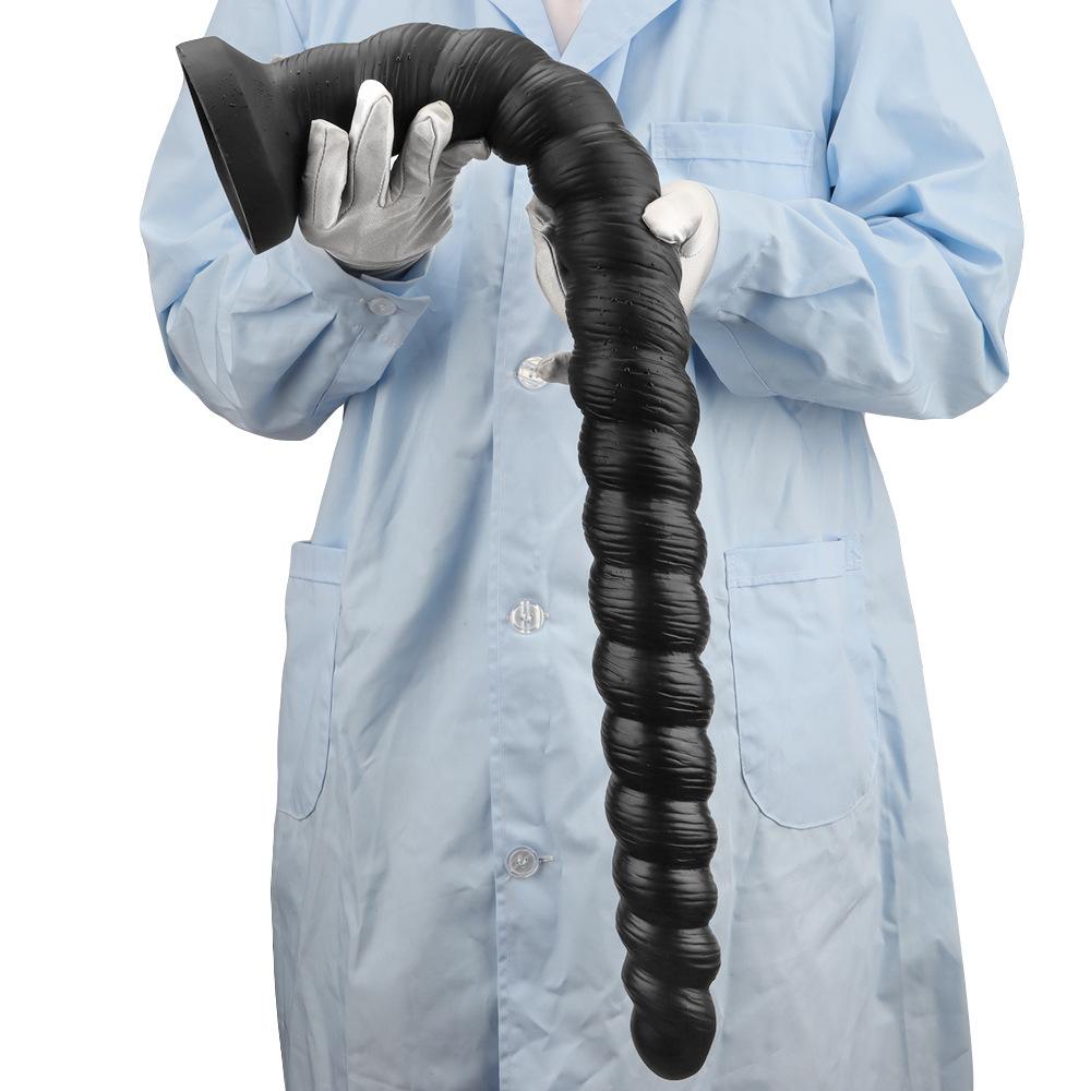 Flüssiges Silikon Extra langer Analplug Dilatator Masturbator Dildo Fisting Strap on Cock Gay BDSM Realistischer Penis