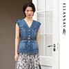 Women's Vintage Denim Vest