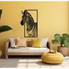 Zebra Safari Animal Wall Art Abstract Metal Decor