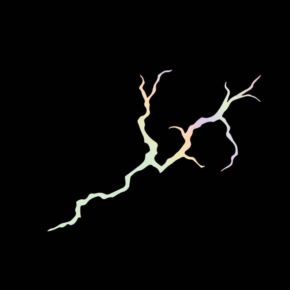 2 Stück reflektierende Blitz-Motorradaufkleber, wasserdicht für DIY-Motorradhelm, Windschutzscheibe, Roller, selbstklebende Vinyl-Aufkleber
