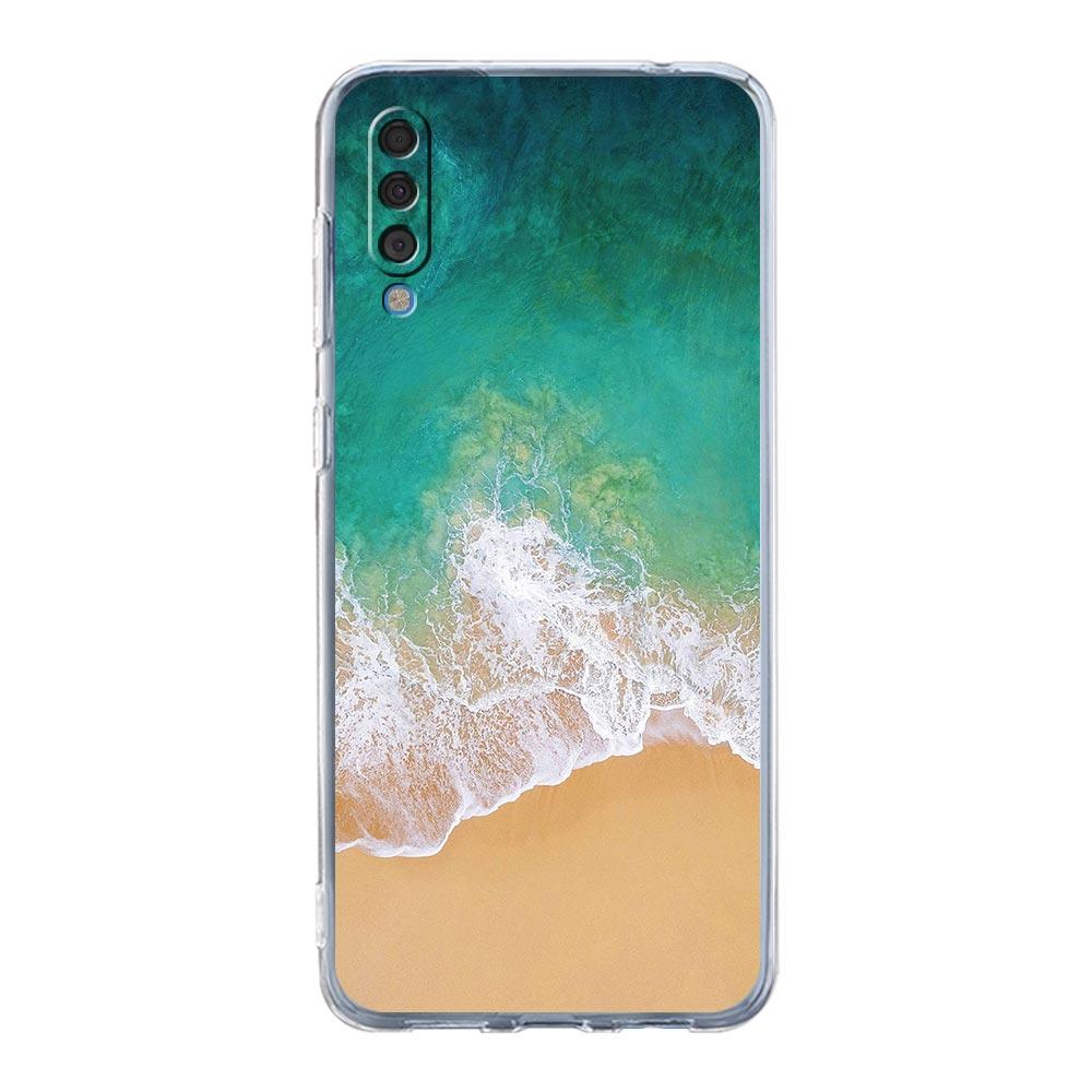 Phone Case For Samsung A56 A36 A26 A16 A14 A12 A22 A32 5G A34 A42 A52 A54 A50 A70 A40 A20S A04S A06 Cover Blue Sea Ocean Waves