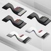 HWCB2 Auto Emblemen N Kofferbak Embleem Metalen Stickers Carrosserie Decals Letter Grille Decor Voor Hyundai Kona Avante Sonata Elantra i30 i20 Tucson